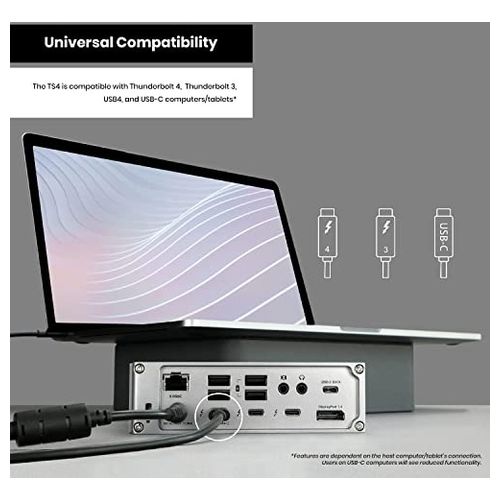 CalDigit TS4 Thunderbolt Station 4 0.7m Thunderbolt 4 Cable Yeppon