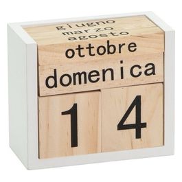 Calendario White&Natural in Legno 13X11 cm