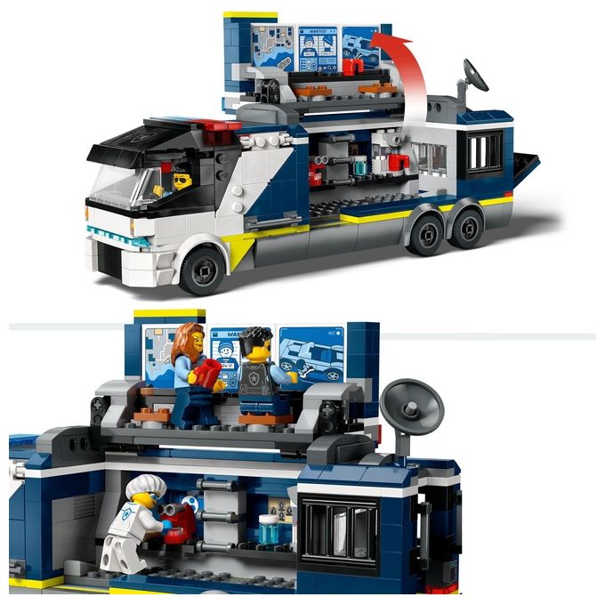LEGO CITY 60418 CAMION LABORATORIO MOBILE DELLA POLIZIA, GIOCATTOLO PER  BAMBINI DI 7+ ANNI CON QUAD BIKE E 5 MINIFIGURE - Toys Center