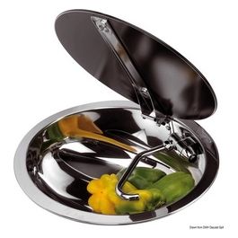 Lavello inox con coperchio cestello 