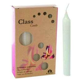 Candele Cera Steariche Bianco Astuccio 10 Pz 1,5x15H cm