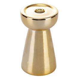 Candeliere oro in ceramica h. 15,4 cm, XMas