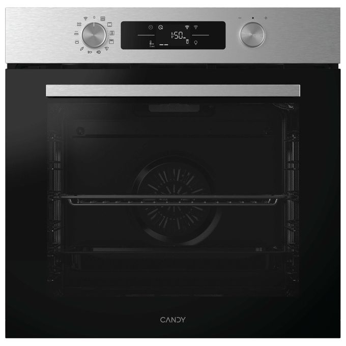 Candy CA6 N3B1HTX Forno Elettrico da Incasso Ventilato Multifunzione con Grill 78 Litri 60 cm Classe A colore Nero - Inox