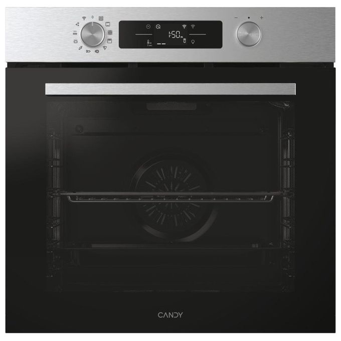 Candy CA6 N3B3YTX1 New Moderna Forno Elettrico da Incasso Ventilato Multifunzione con Grill Wi-Fi Bluetooth 78 Litri 60 cm Classe A colore Acciaio Inox