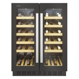 CCVB 60D/1 Cantinetta Vino 38 Bottiglie Classe energetica G Ripiani in legno Illuminazione a Led Controllo digitale 81 cm Nero