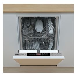 CDIH 2T1047 Lavastoviglie Slim da Incasso a Scomparsa Totale 10 Coperti Classe energetica E (A++) 8 Programmi Display Touch AquaStop 45 cm Bianco