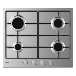 CDOY6GRX Piano Cottura a Gas 4 Zone 60 cm Acciaio Inox