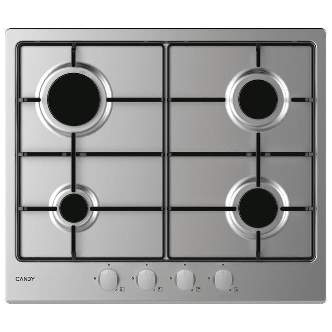 Candy CEL6PBRX Piano Cottura a Gas 4 Fuochi 59,5 cm (Acciaio Inox)
