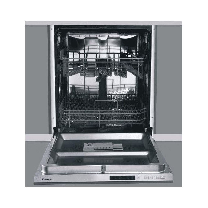 Candy CFS 2D272X-E Lavastoviglie da Incasso Scomparsa Totale 12 coperti Classe E 47 dB 5 Programmi Cerniere Sliding (82x60x55 cm) colore Inox