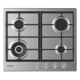 CHG6BF4WPX Piano Cottura a Gas 4 Zone Griglie in Ghisa 60 cm Acciaio Inox
