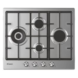 CHG6DWEX Piano Cottura a Gas su metallo 4 zone Diamond Griglie in ghisa Doppia corona 60 cm 4 livelli di potenza Inox