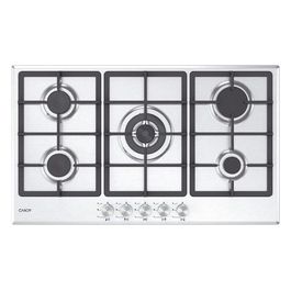 CHG93WX/1 Piano Cottura 5 Fuochi a Gas 86 cm colore Inox Moderna