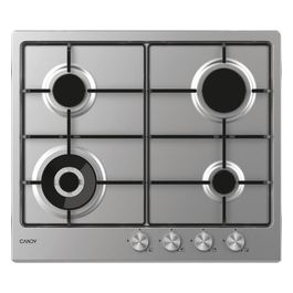 CHW6BF4WPX Piano Cottura a Gas 4 Zone 60 cm Acciaio Inox