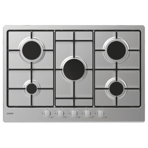 CHW7X Timeless Piano cottura Gas 75 cm 5 fuochi da incasso colore Acciaio Inox