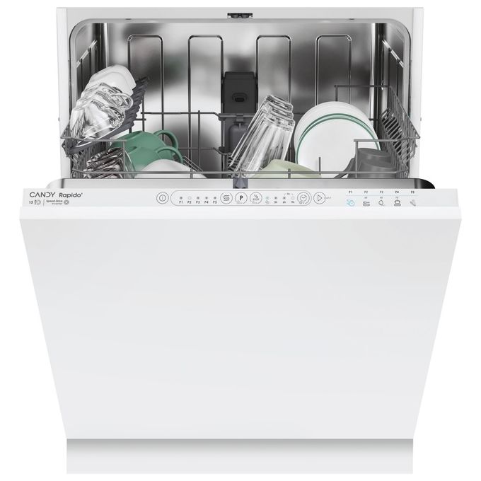 Candy CI 3E53E0W Rapido Lavastoviglie Incasso a Scomparsa Totale 13 coperti Classe E 53 dB 5 programmi (82x60x56 cm) colore Bianco