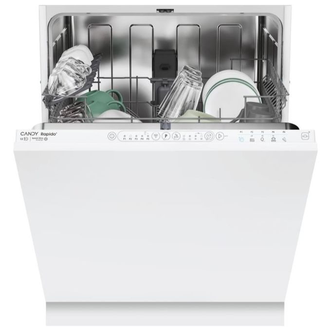 Image of Candy CIP 3E7L0W Lavastoviglie da incasso 13 coperti Classe E Motore Inverter 13 Coperti 5 Programmi Partenza Ritardata 597Xx555x818