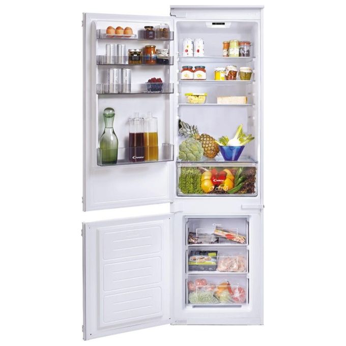 Candy CKBBS 182 S Frigorifero Combinato da Incasso Statico Capacita' 266 Litri Classe energetica F 185 cm