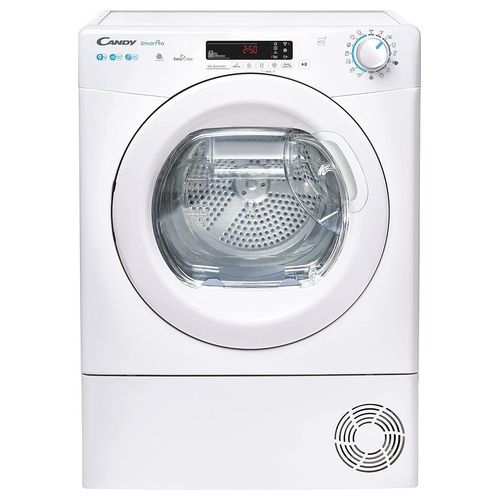 Smart Pro CSOE H9A2DE-S Asciugatrice a Pompa di Calore 9Kg Classe A++ con Controllo Remoto Programma Lana Bianco 596x607x850 mm