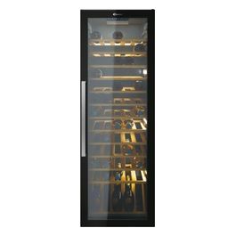 CWC 200 EELW/N Vino Cantina 81 Bottiglie Classe energetica A 12 ripiani in Legno + 1 wine rack Wifi 146 cm Nero