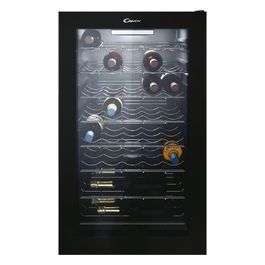 DiVino CWC 150 EM/N Cantinetta vino 41 Bottiglie Classe energetica G 6 ripiani cromati + 1 wine rack 84.5 cm Nero