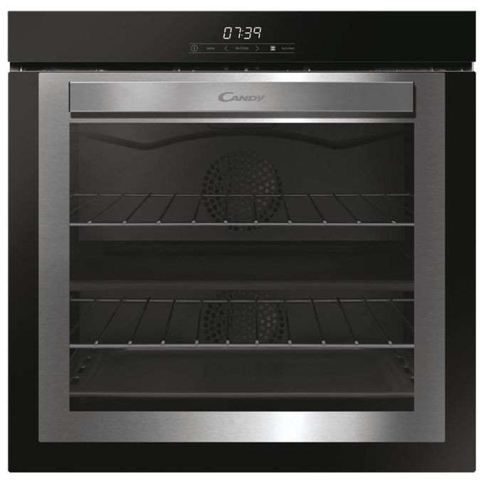 Candy FCDNE808VX Forno Elettrico Multifunzione da Incasso Capacita' 75 Litri Classe energetica A 14 funzioni Doppia cavita' Full Touch Luci interne LED 60 cm Inox