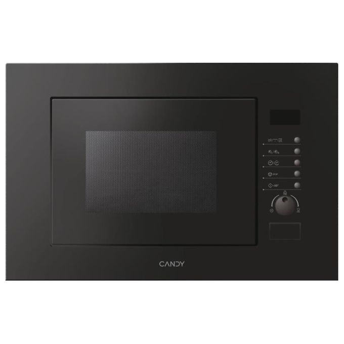 Candy MIC 20 GDFN Forno Microonde a Incasso Capacita' 20 Litri 800 W 3 tipi di cottura Potenza Grill 1000 W Contaminuti elettronico con segnale acustico di fine cottura Scongelamento Automatico 60 cm Nero 