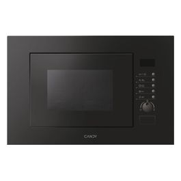MIC 20 GDFN Forno Microonde a Incasso Capacita' 20 Litri 800 W 3 tipi di cottura Potenza Grill 1000 W Contaminuti elettronico con segnale acustico di fine cottura Scongelamento Automatico 60 cm Nero 