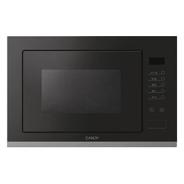 MIG25BNT Forno Microonde Combinato a Incasso Capacita' 25 Litri 900W Funzione Grill Potenza Grill 1000W 60 cm Nero Acrilico con inserto Inox