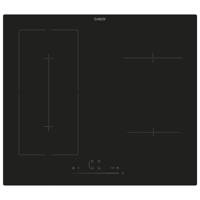 Candy Moderna CIES64MCA, Piano Cottura a Induzione, 59 cm, Nero, Da Incasso