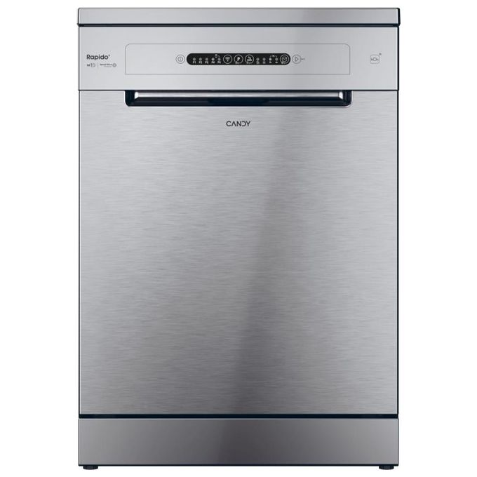 Candy RapidÓ CF 4E7L0X Lavastoviglie libera installazione 14 Coperti Maxi TUB e Maxi Ladle Wi-Fi  BLE Connesso 5 Programmi Classe E Inox