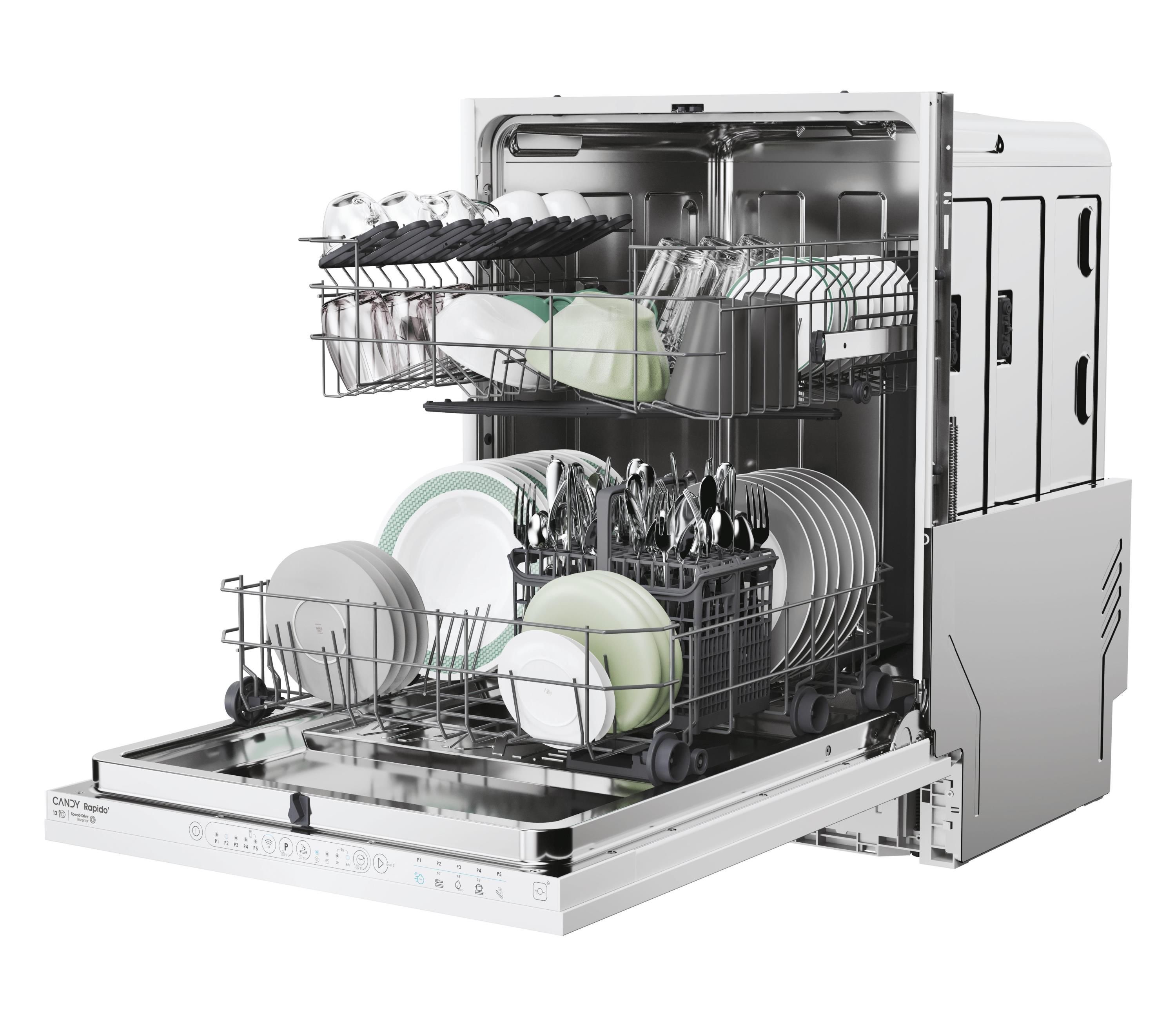 Lavastoviglie Candy Rapidò Integrabile 60cm Con Wi-Fi: 13 Servizi, Super Silenziosa E Programmabile Da App! - Foto 2