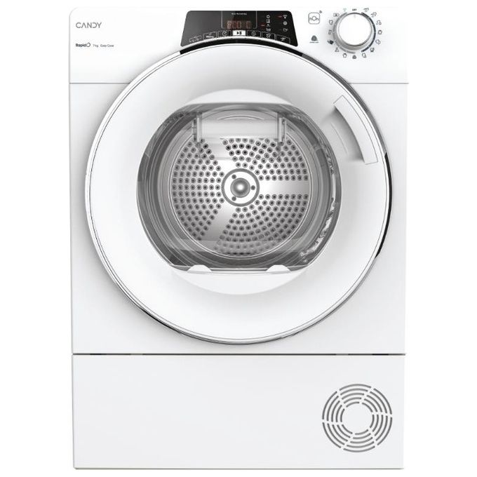 Image of Candy RO4H7A2TCEX-S - Asciugatrice slim a pompa di calore 7 kg, Classe A++, connettivita' Wi-Fi + Bluetooth, programma rapido, (85x60x46 cm), Bianco