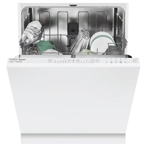 CI 3E53L0W Rapido’ Serie Rapido’ – Lavastoviglie a scomparsa totale 13 coperti, classe energetica E, motore Speed‑Drive Inverter, Maxi TUB e connettività Wi‑Fi/BLE (82,0×59,8×55,0 cm), colore bianco