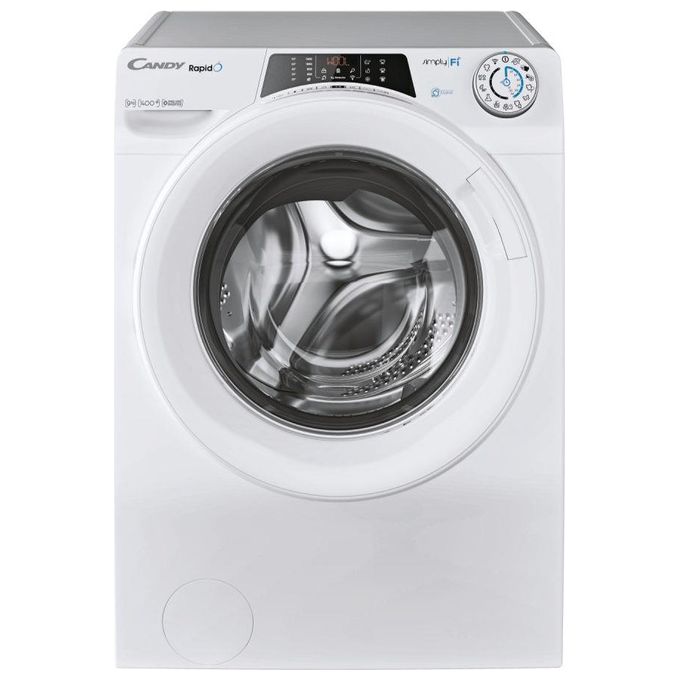 Image of Candy RO 1494DWME-1-S Rapido' Lavatrice Caricamento frontale Snap and Wash Controllo vocale Classe Energetica A (A+++) Capacita' di carico 9 Kg Centrifuga 1400 giri Motore Inverter BPM Wi-fi