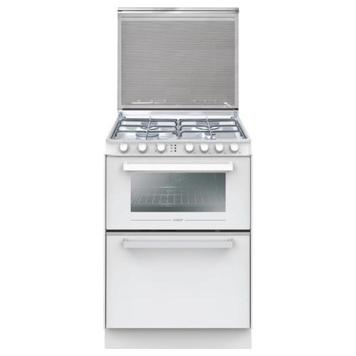 TRIO 4GWNT/1 Cucina a Gas 4 Fornelli Forno Combinato Bianco
