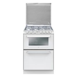 TRIO 4GWNT/1 Cucina a Gas 4 Fornelli Forno Combinato Bianco
