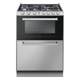 Trio 4GXNT/1 Cucina a Gas con Forno Combinato Argento