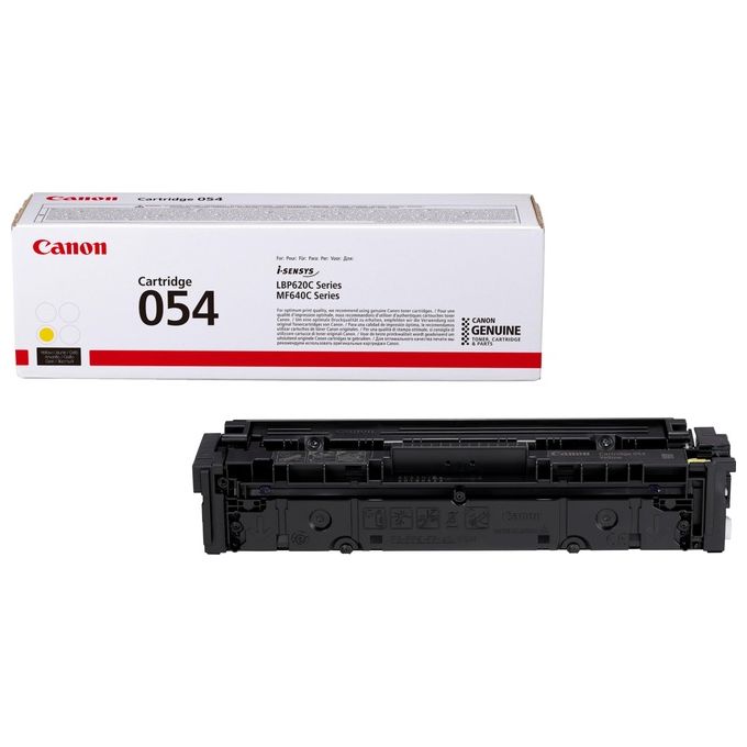 Canon 3021C002 Cartuccia Toner 054 Originale Resa 1200 Pagine colore Giallo