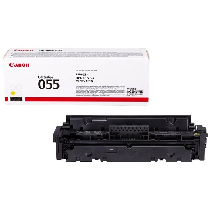 Canon 3013C002 055 Y Toner Originale Laser 2100 Pagine i-SENSYS LBP663Cdw LBP664Cx MF742Cdw MF744Cdw MF746Cx colore Giallo