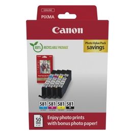 Canon 2106C006 Cartuccia d'Inchiostro 4 Pezzi Originale Nero/Ciano/Magenta/Giallo