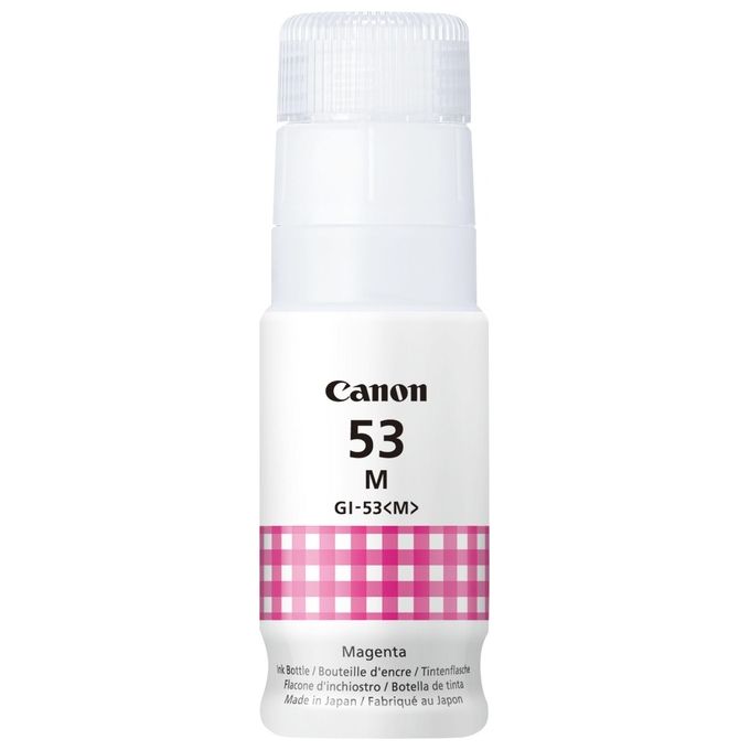Canon 4681C001 GI-53M Flacone Inchiostro Originale 60 ml per PIXMA G550 G650 colore Magenta