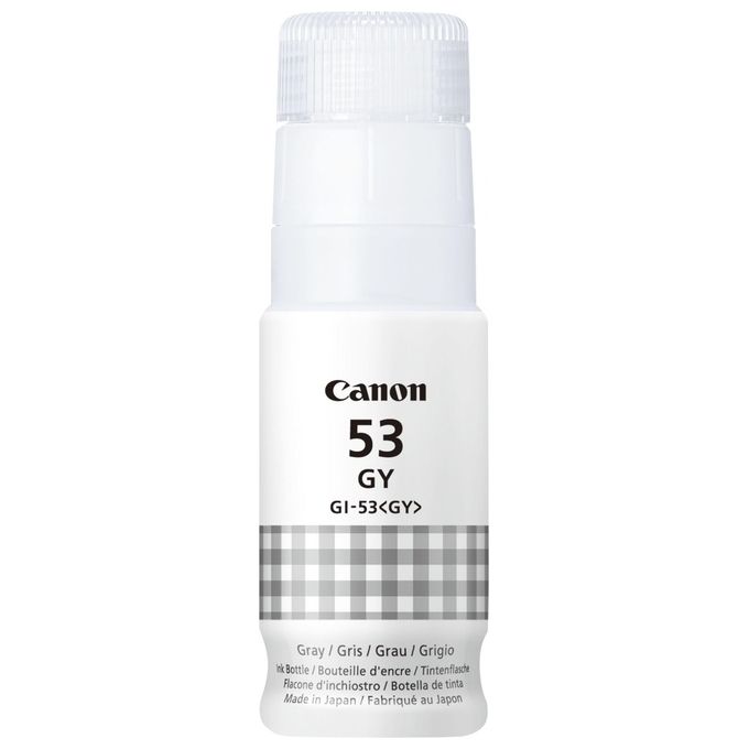 Canon 4708C001 GI-53GY Flacone di Inchiostro Originale 60 ml per PIXMA G550 G650 colore Grigio