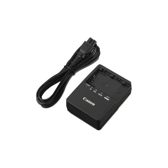 Canon LC-E6E Caricabatterie per Fotocamera compatibile LP-E6 LP-E6N ricarica 120 min colore Nero