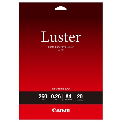 Canon Carta Photo Luster A4 20 Fg Lu-101
