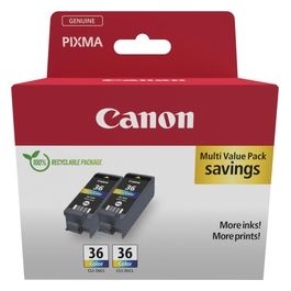 Canon CLI-36 Cartuccia D'inchiostro Color Twin Pack