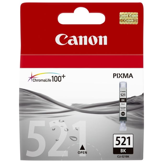 Canon cli-521bk serbatoio nero (contenuto 9 ml)