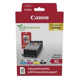 Canon CLI-581XL BK/C/M/Y Cartuccia D'inchiostro Photo Value Pack