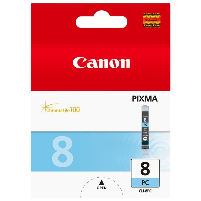 Canon cli-8pc serbatoio foto ciano chromalife 100
