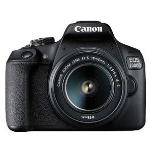 Canon EOS 2000D Fotocamera Reflex 24Mpx Wi-Fi con Obiettivo 18/55 IS II