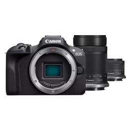Canon EOS R100  RF-S 18-45mm F4.5-6.3 IS STM  RF-S 55-200mm F5-7.1 IS STM Kit MILC 24.1 MP CMOS 6000x4000 Pixel Nero